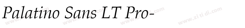 Palatino Sans LT Pro字体转换